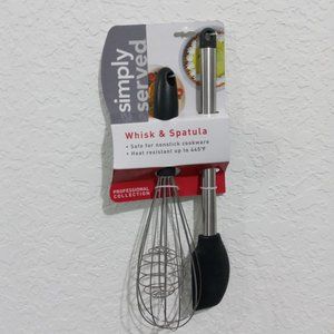 SPATULA AND WHISK SET NONSTICK COOKWARE SIMPLY SERVED